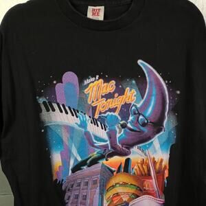 McDonald's Mac Tonight Moon Man Big Mac Vintage 80s Snack Food Promo T-shirt XXL